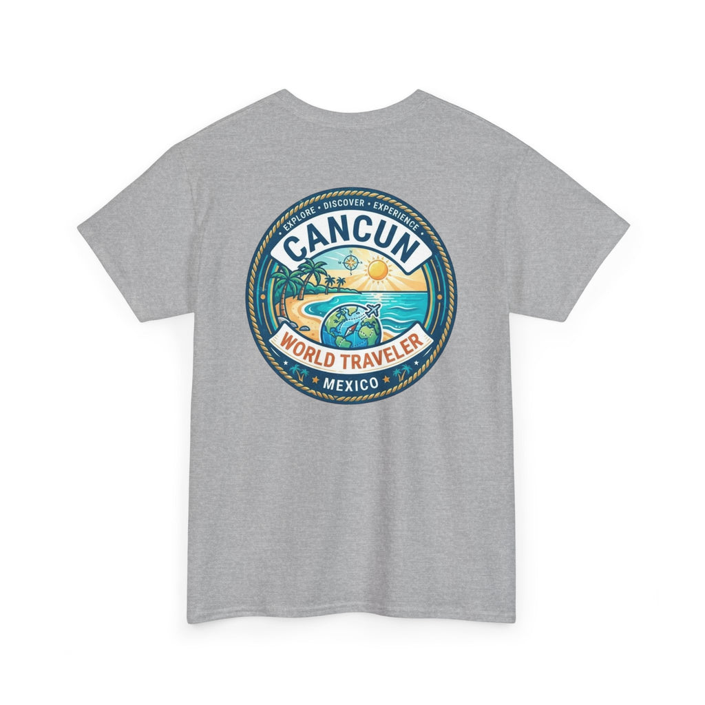 Cancun, Mexico World Traveler Unisex Heavy Cotton Tee