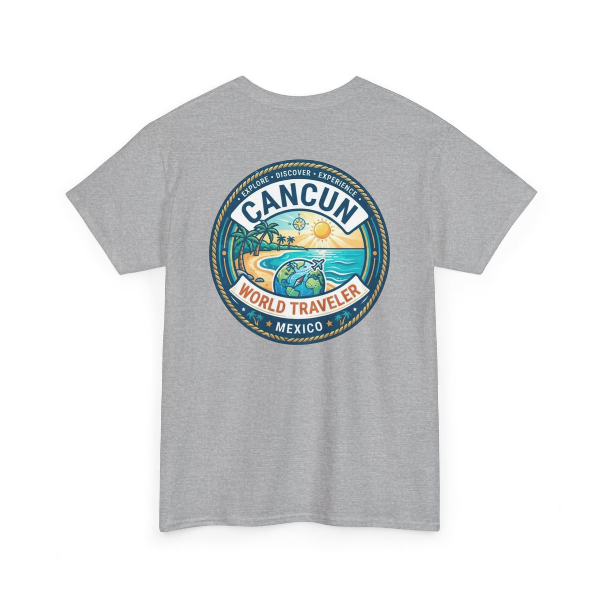 Cancun, Mexico World Traveler Unisex Heavy Cotton Tee