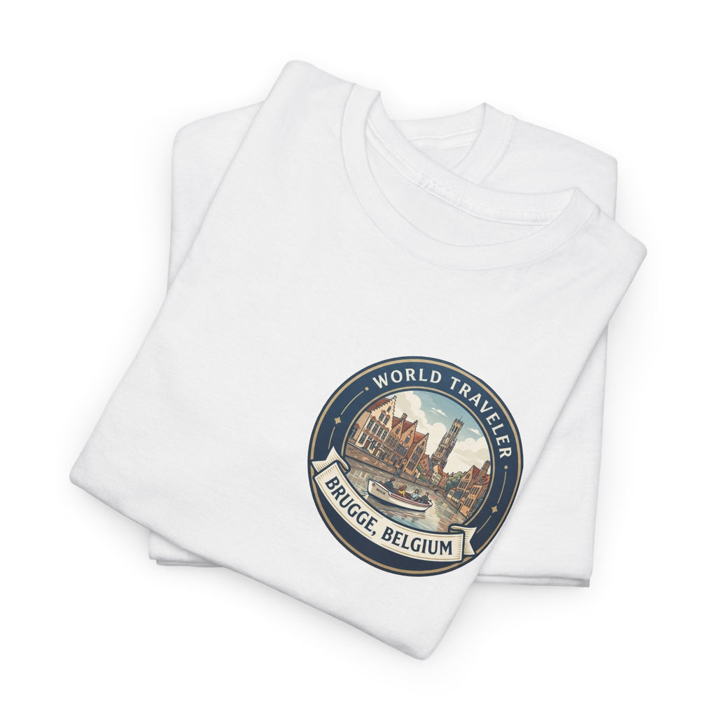 Brugge, Belgium World Traveler Unisex Heavy Cotton Tee