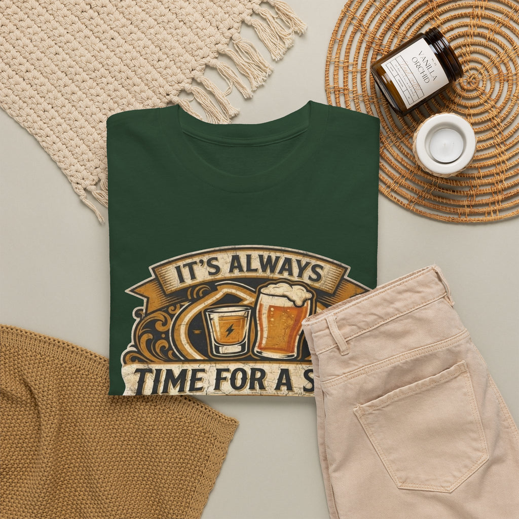 Time for a shot and a beer Unisex Heavy Cotton Tee