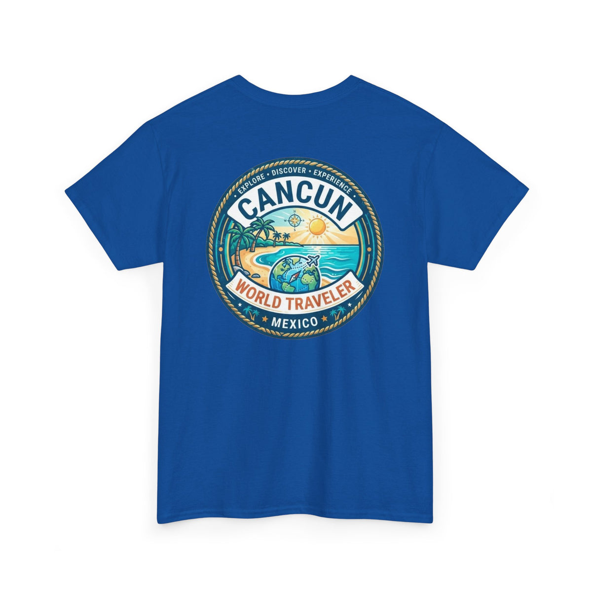 Cancun, Mexico World Traveler Unisex Heavy Cotton Tee