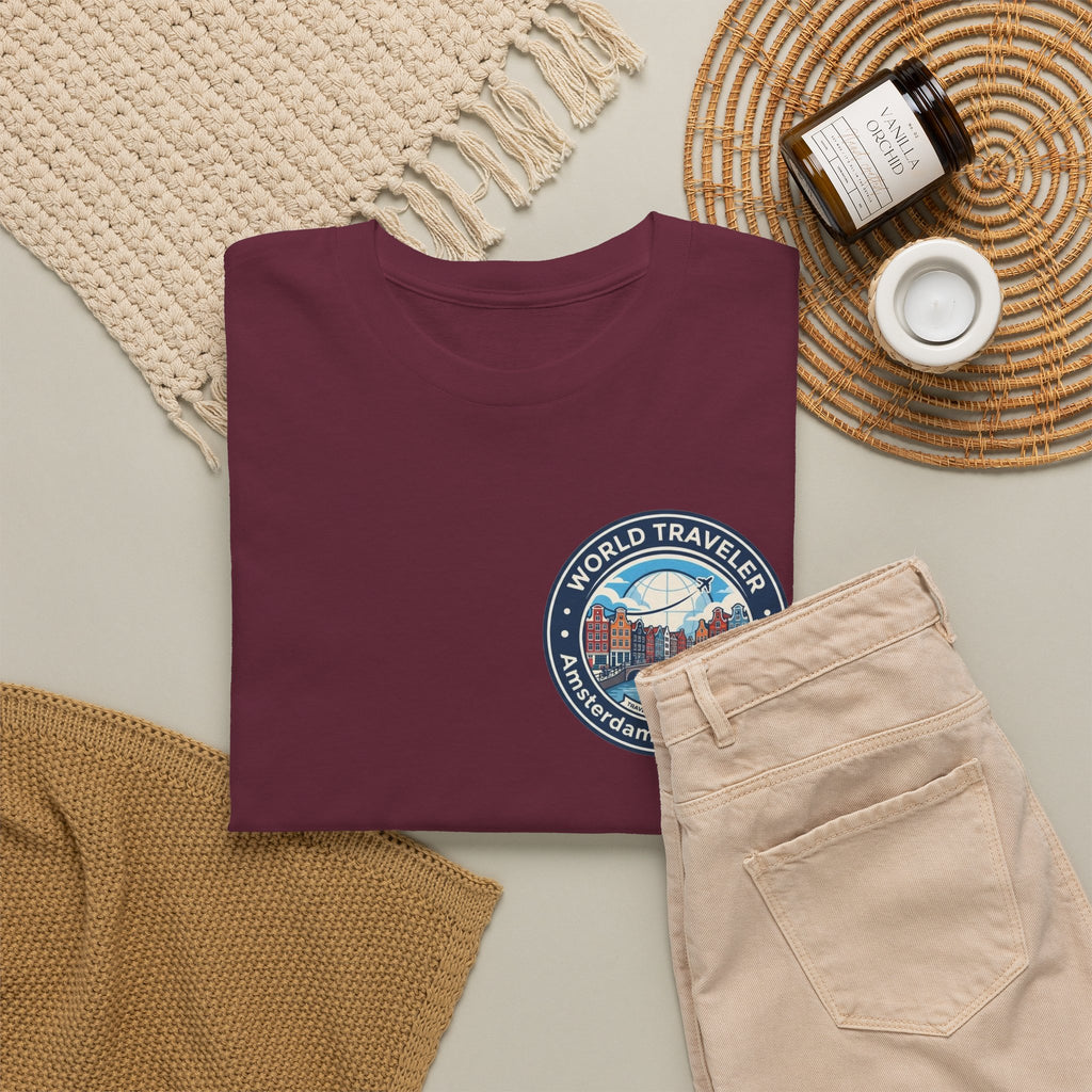 Amsterdam World Traveler Unisex Heavy Cotton Tee