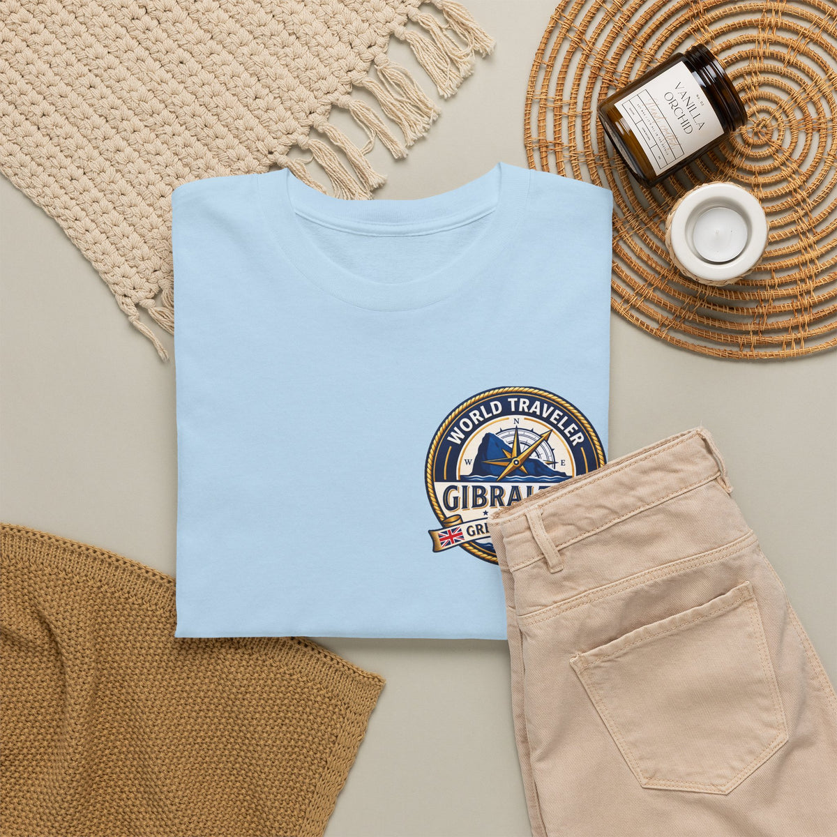 Gibraltar World Traveler Unisex Heavy Cotton Tee