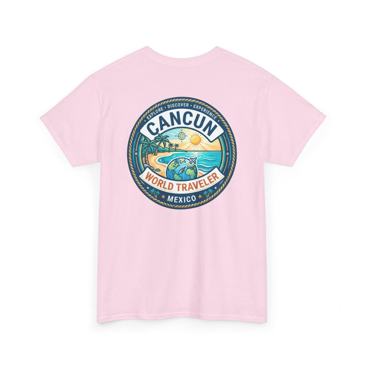 Cancun, Mexico World Traveler Unisex Heavy Cotton Tee