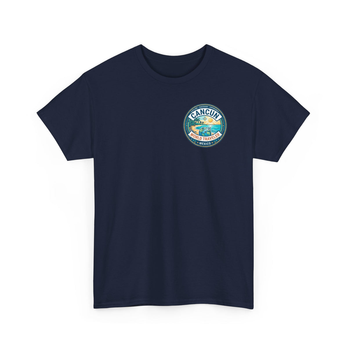 Cancun, Mexico World Traveler Unisex Heavy Cotton Tee
