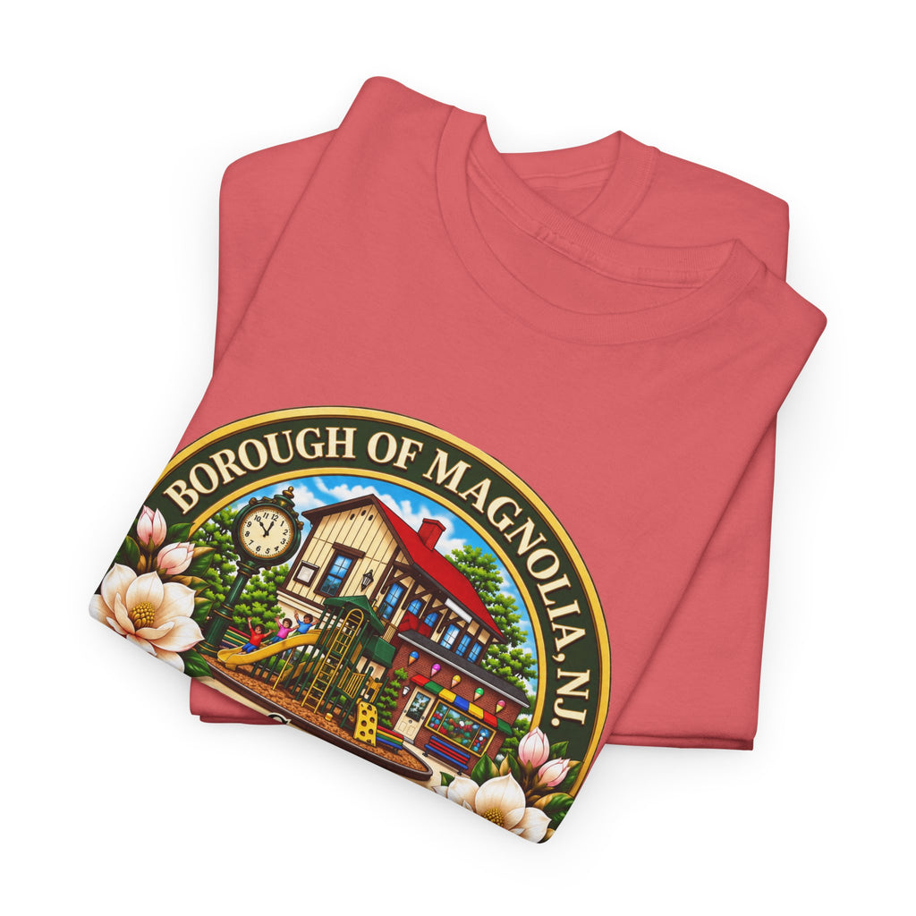 Magnolia, NJ Front Logo Unisex Heavy Cotton Tee