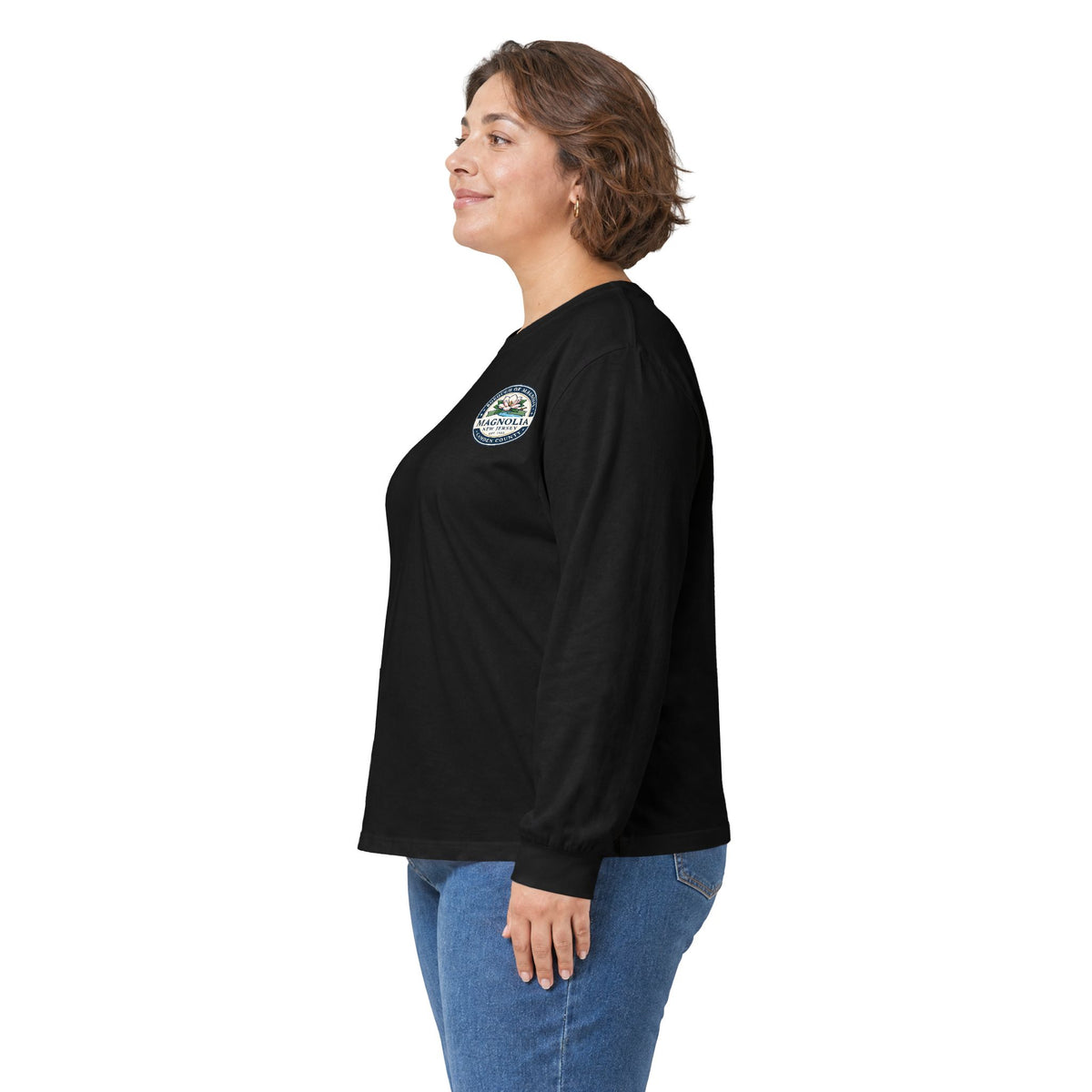 Magnolia, NJ Front and Back Logo Long Sleeve Tee Unisex Ultra Cotton