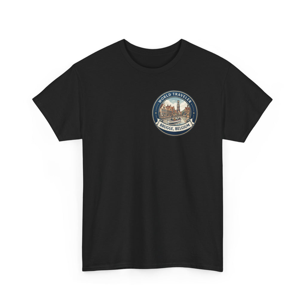 Brugge, Belgium World Traveler Unisex Heavy Cotton Tee