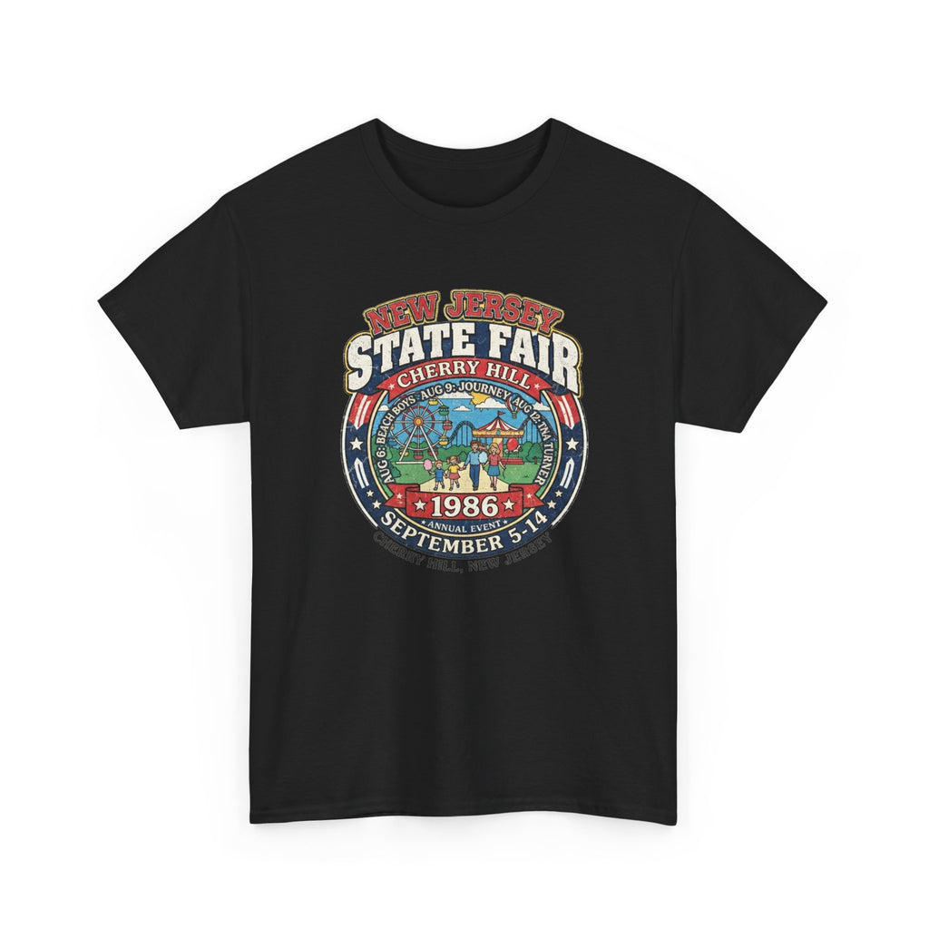 Nj State Fair 1986 vintage graphic Unisex Heavy Cotton Tee