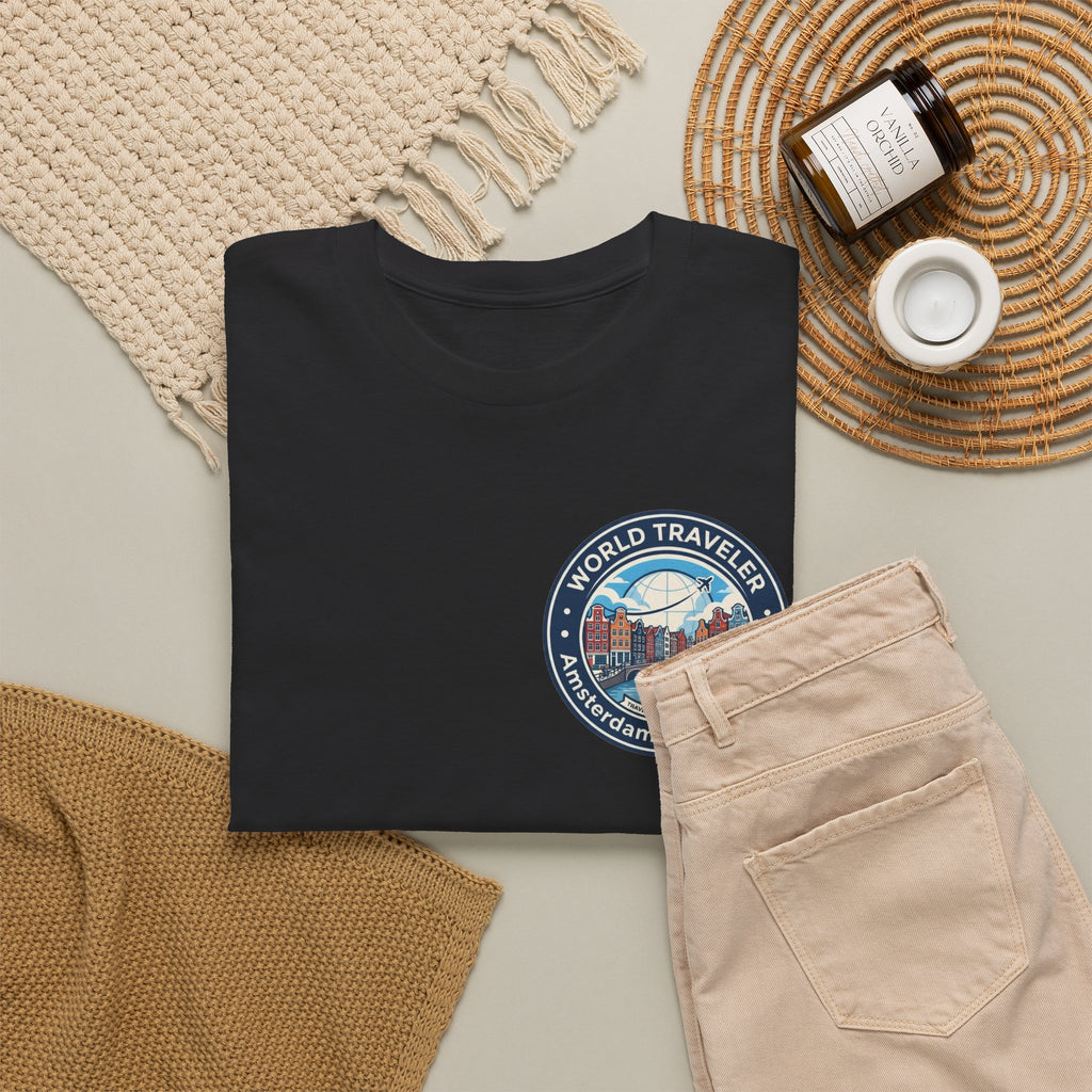 Amsterdam World Traveler Unisex Heavy Cotton Tee