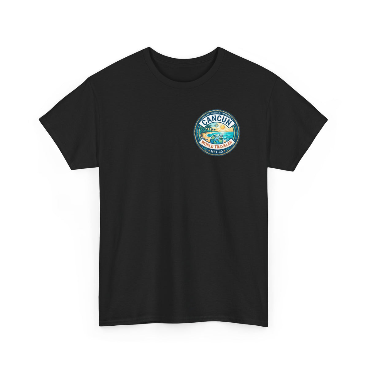 Cancun, Mexico World Traveler Unisex Heavy Cotton Tee
