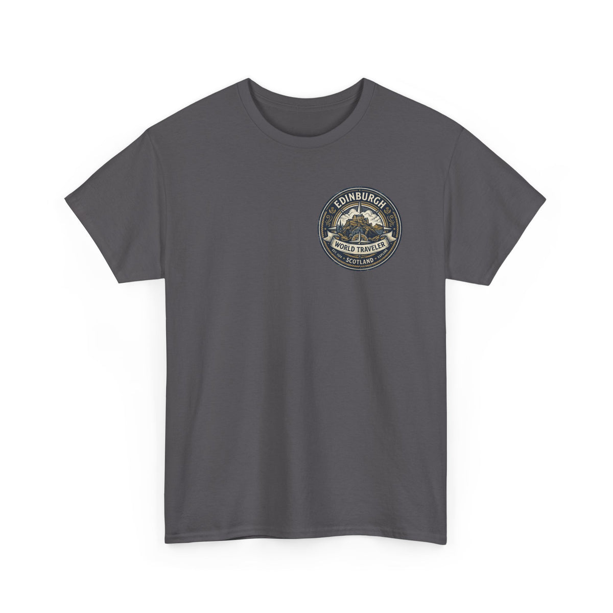 Edinburgh, Scotland World Traveler Unisex Heavy Cotton Tee