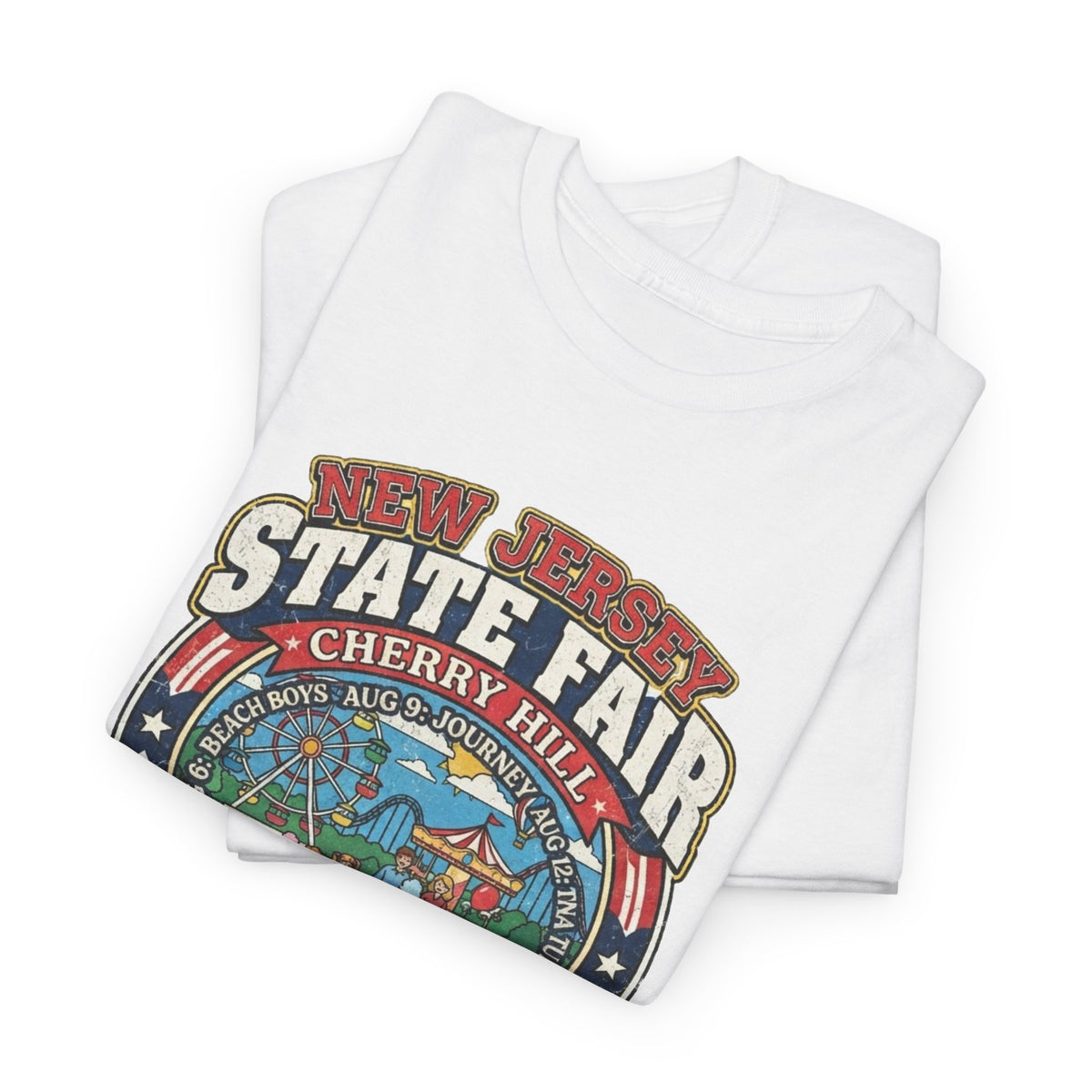 Nj State Fair 1986 vintage graphic Unisex Heavy Cotton Tee