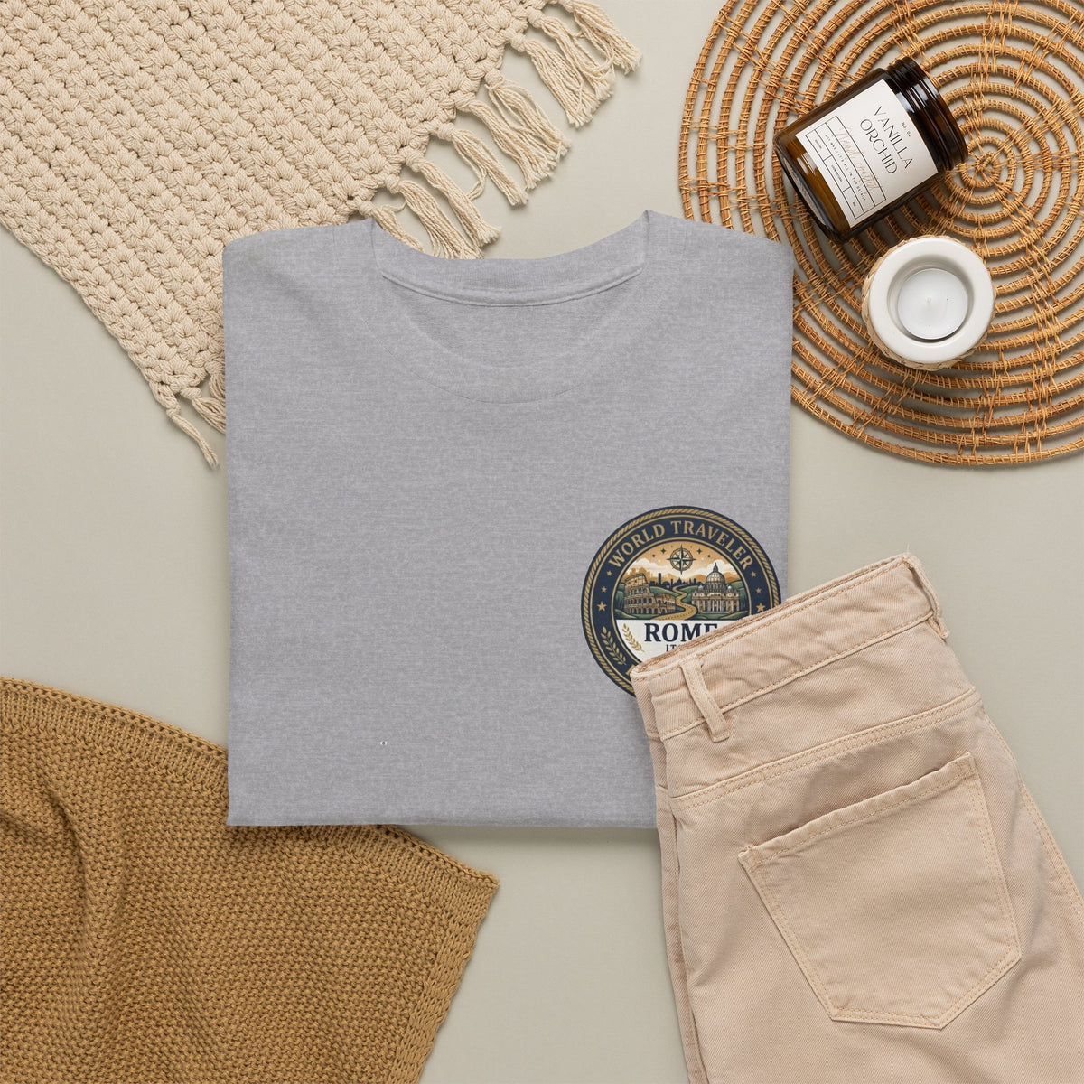 Rome World Traveler Unisex Heavy Cotton Tee