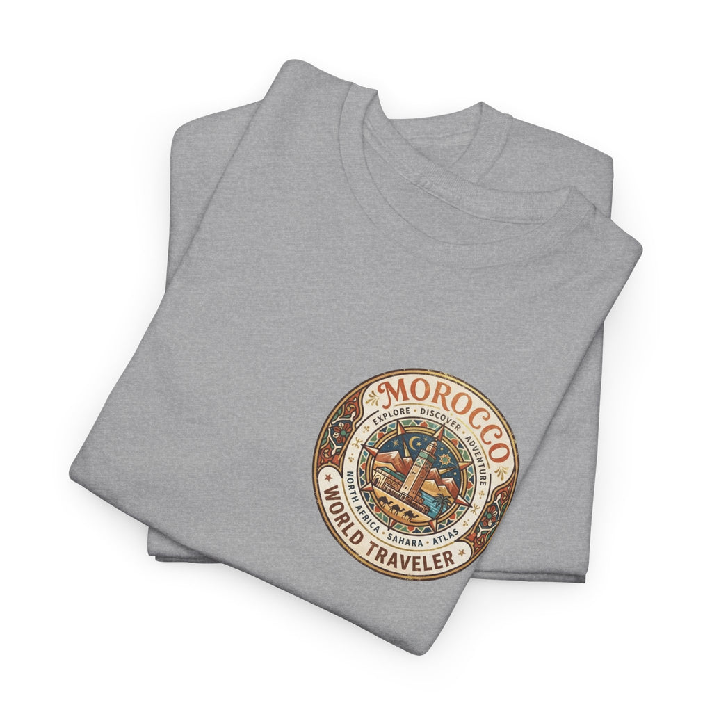 Morocco World Traveler Unisex Heavy Cotton Tee