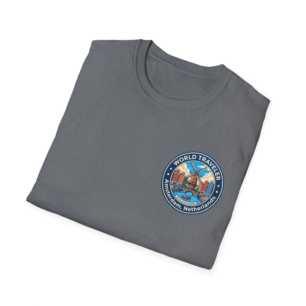 Amsterdam World Traveler Unisex Softstyle T-Shirt