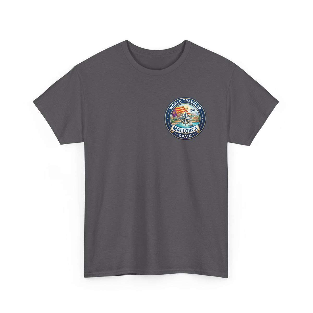 Mallorca, Spain World Traveler Unisex Heavy Cotton Tee