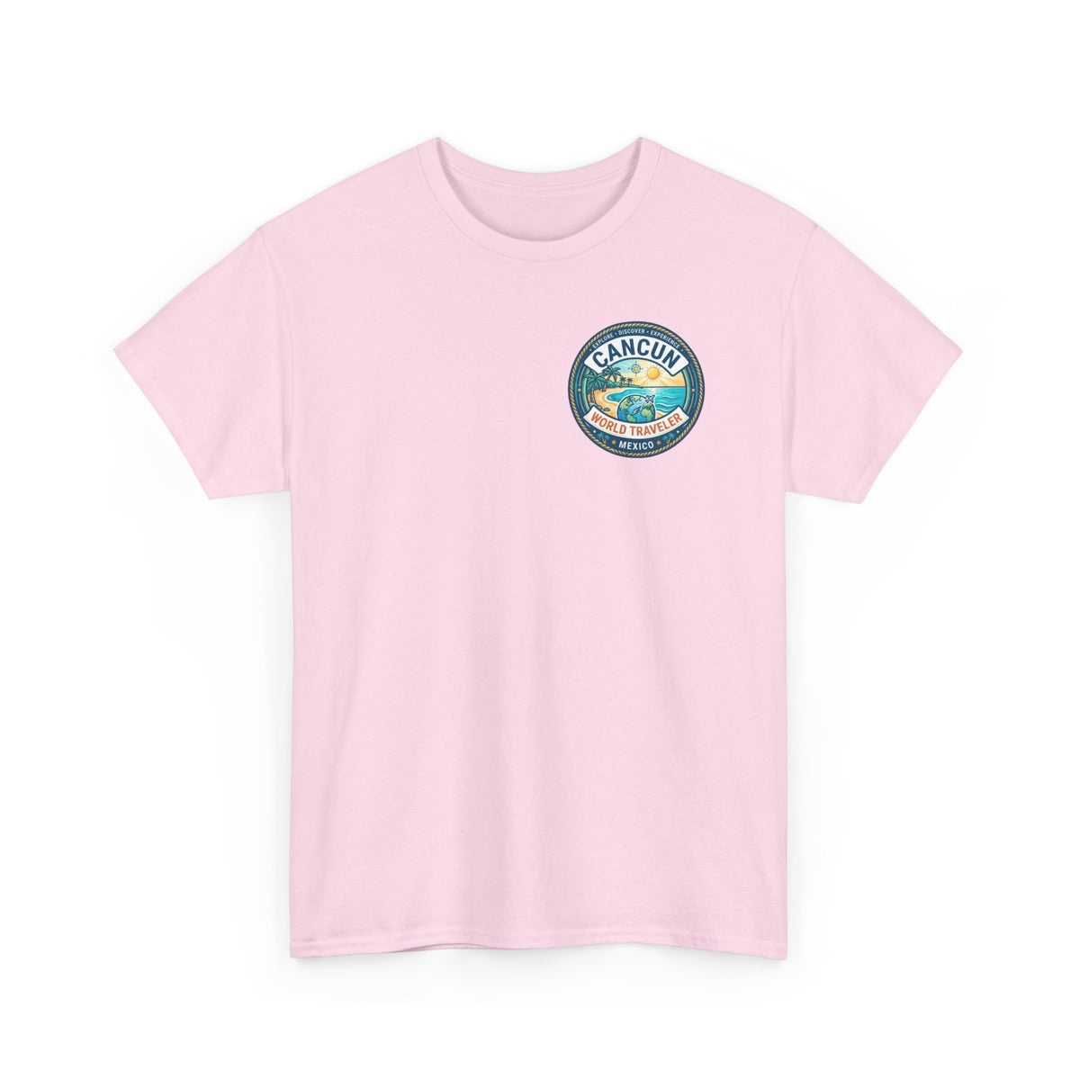 Cancun, Mexico World Traveler Unisex Heavy Cotton Tee