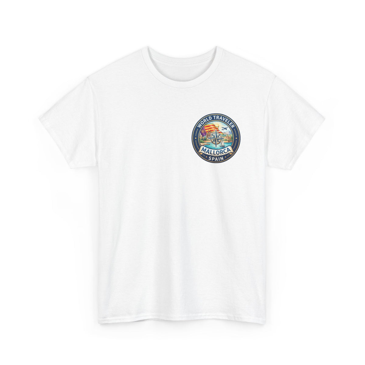 Mallorca, Spain World Traveler Unisex Heavy Cotton Tee