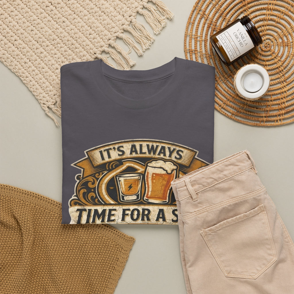 Time for a shot and a beer Unisex Heavy Cotton Tee