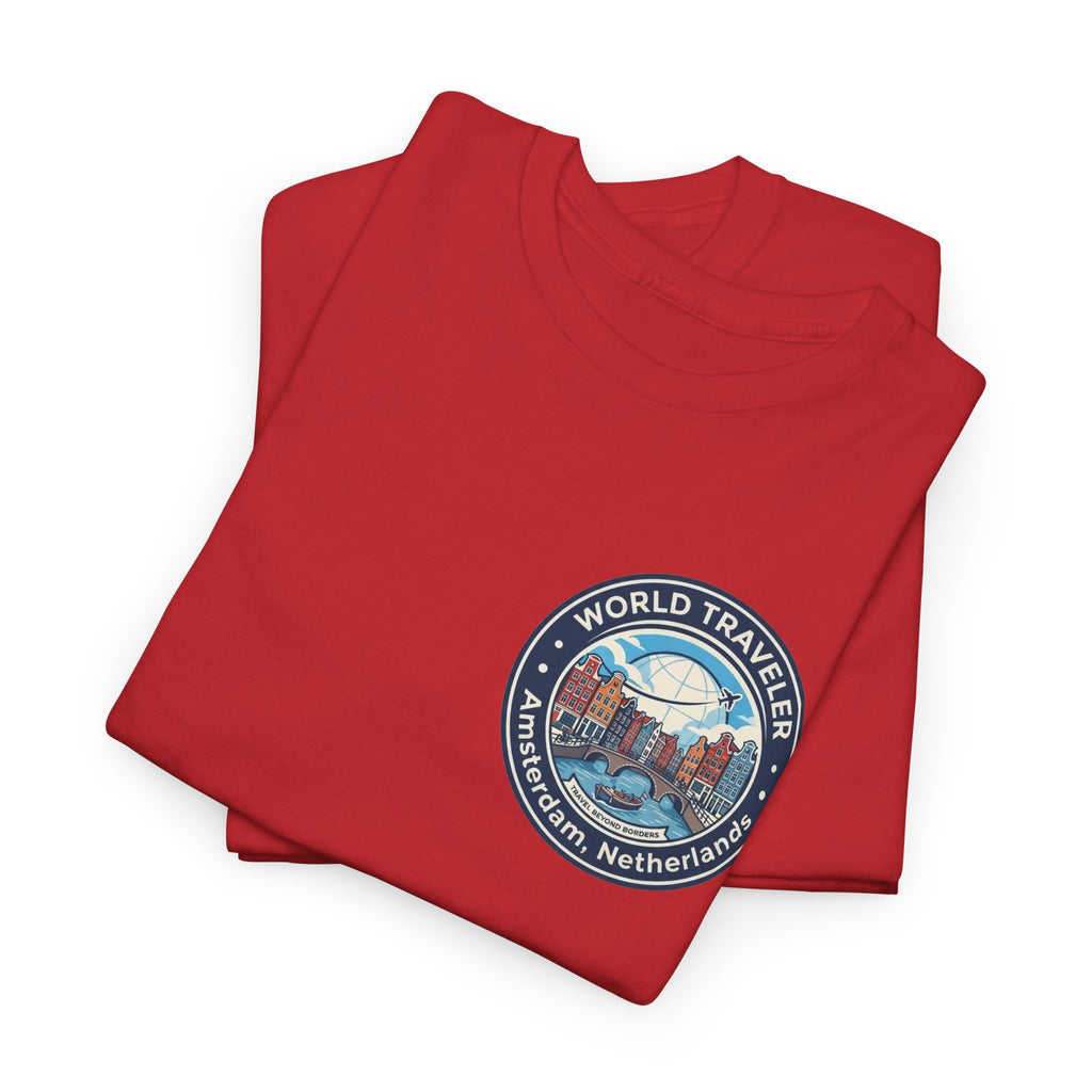 Amsterdam World Traveler Unisex Heavy Cotton Tee