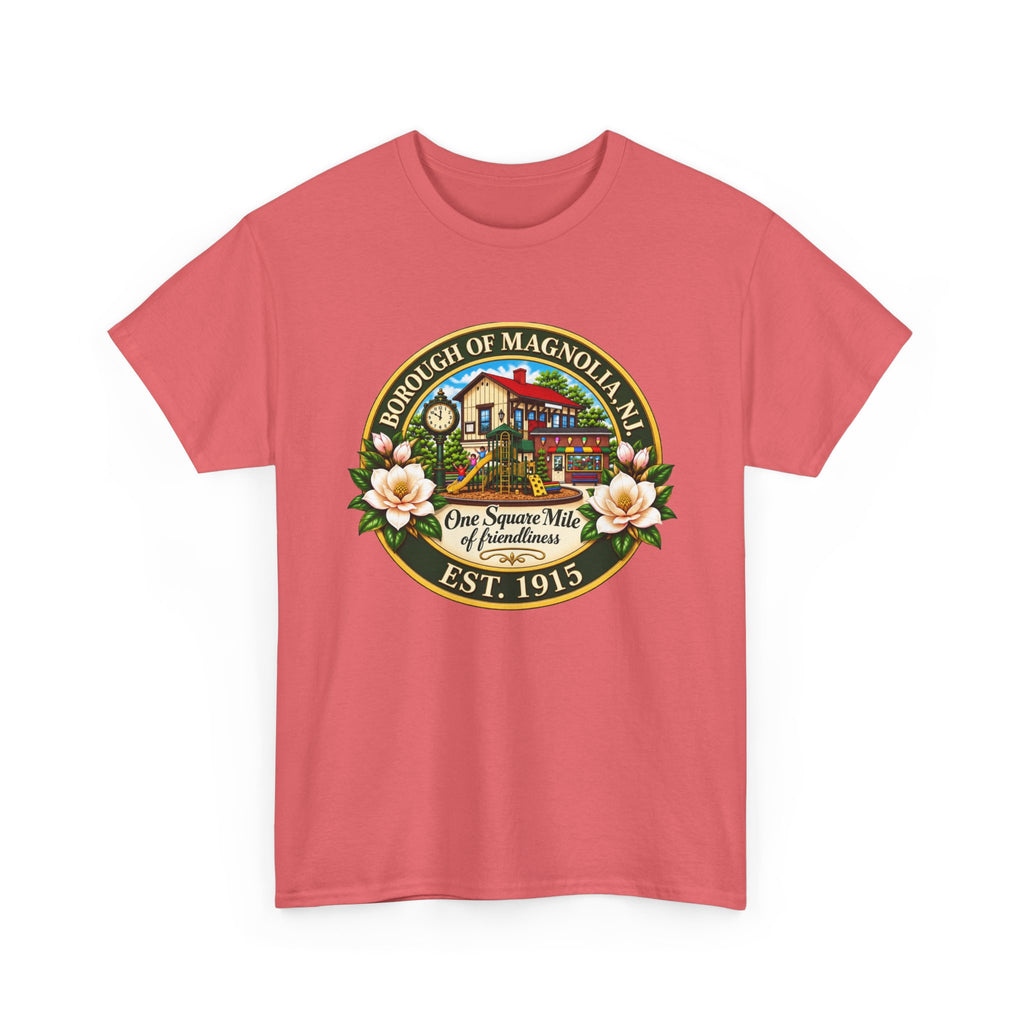 Magnolia, NJ Front Logo Unisex Heavy Cotton Tee