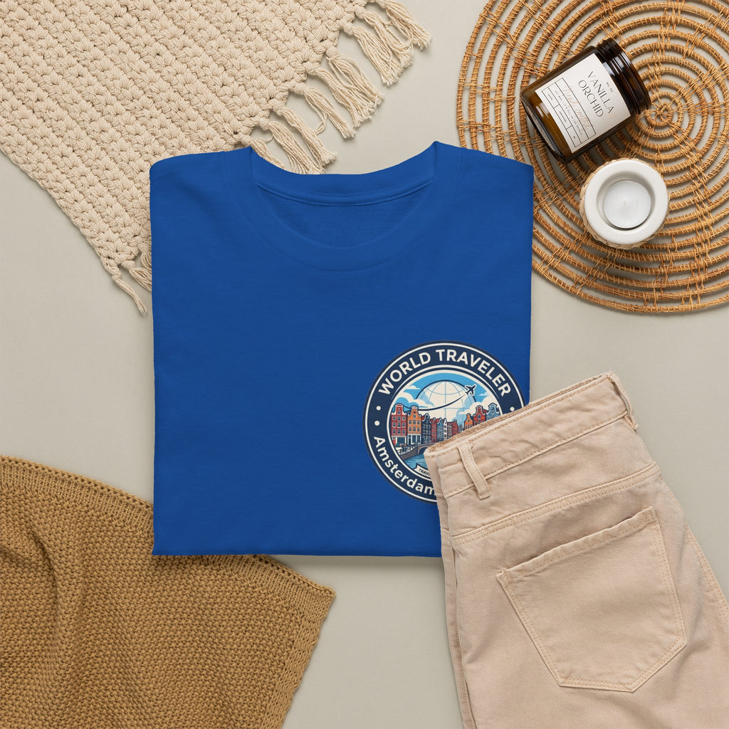 Amsterdam World Traveler Unisex Heavy Cotton Tee