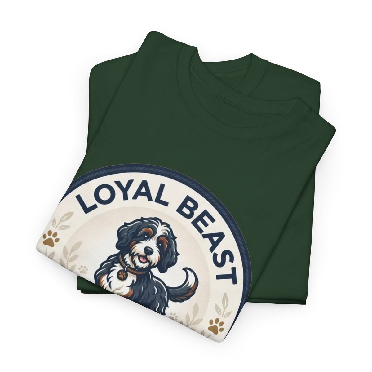 Loyal Beast Bernadoodle Unisex Heavy Cotton Tee