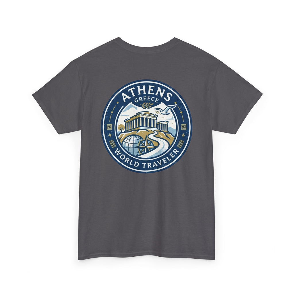 Athens, Greece World Traveler Unisex Heavy Cotton Tee