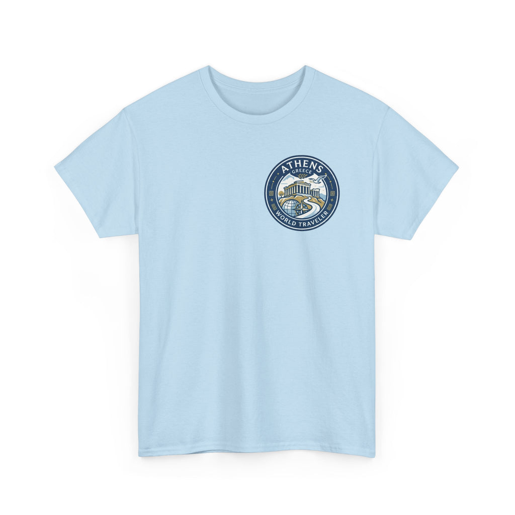Athens, Greece World Traveler Unisex Heavy Cotton Tee