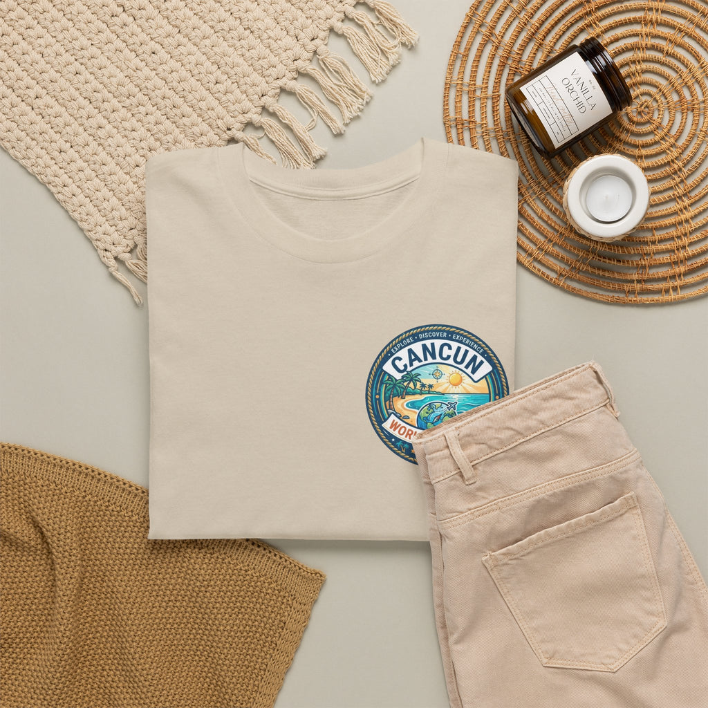 Cancun, Mexico World Traveler Unisex Heavy Cotton Tee