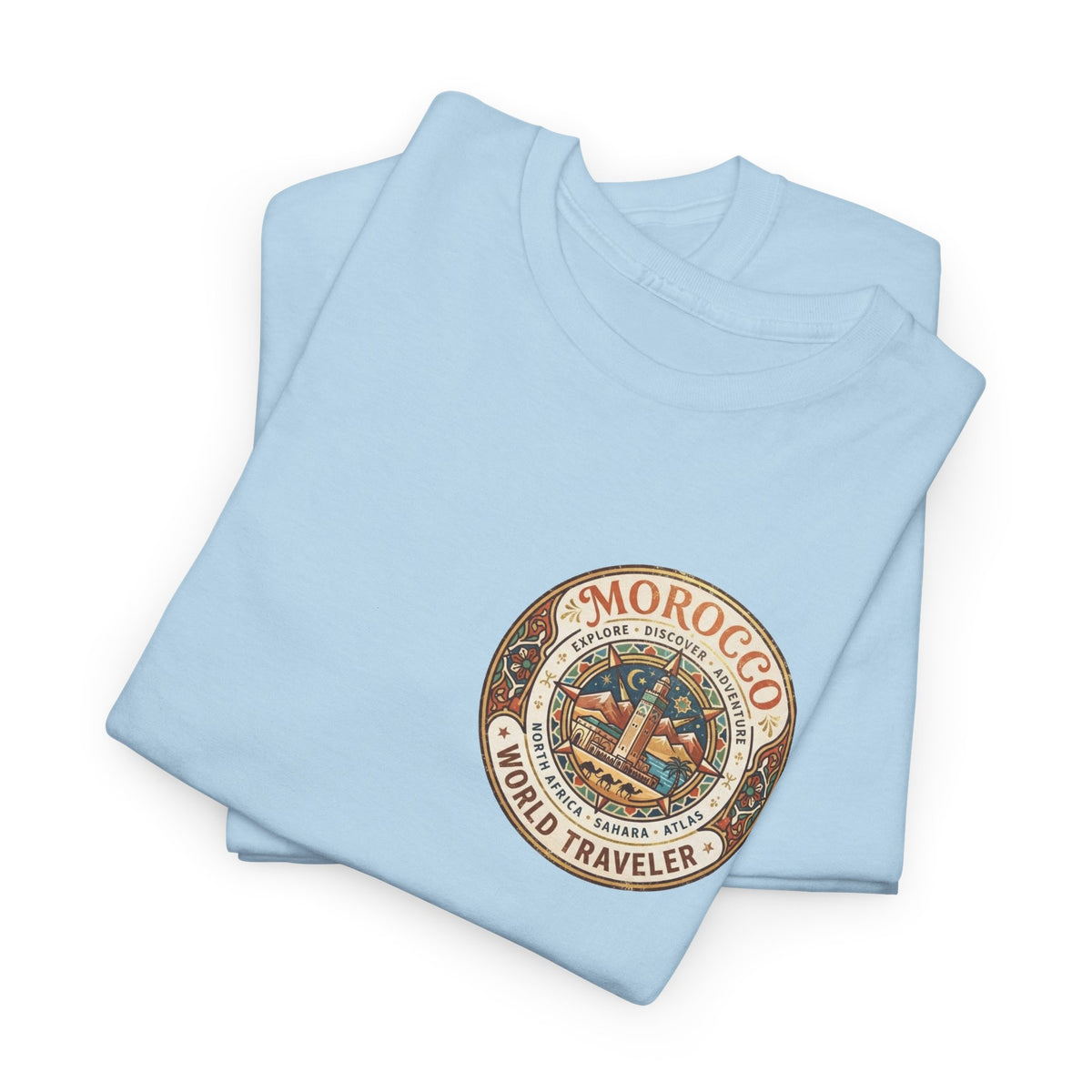 Morocco World Traveler Unisex Heavy Cotton Tee