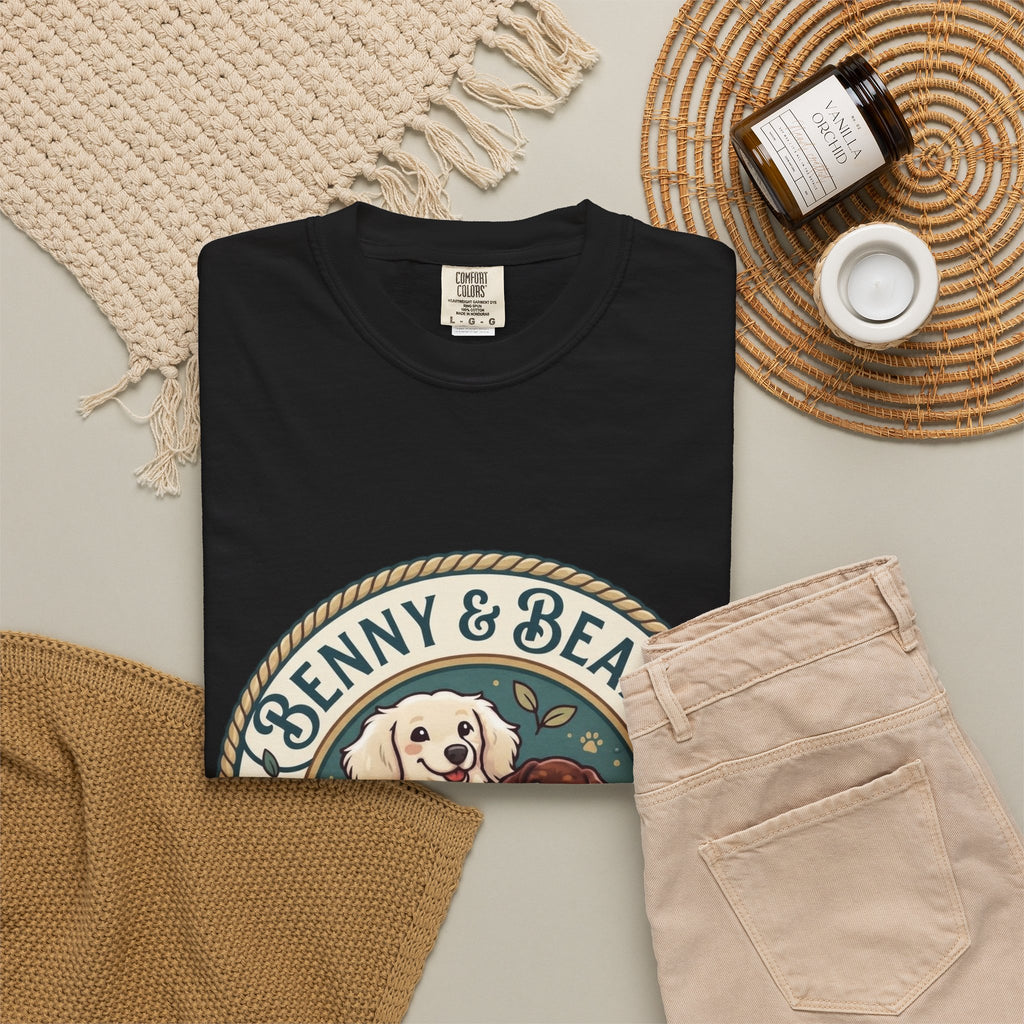 T-Shirt — Penny & Beans Vintage Dog Patch Graphic