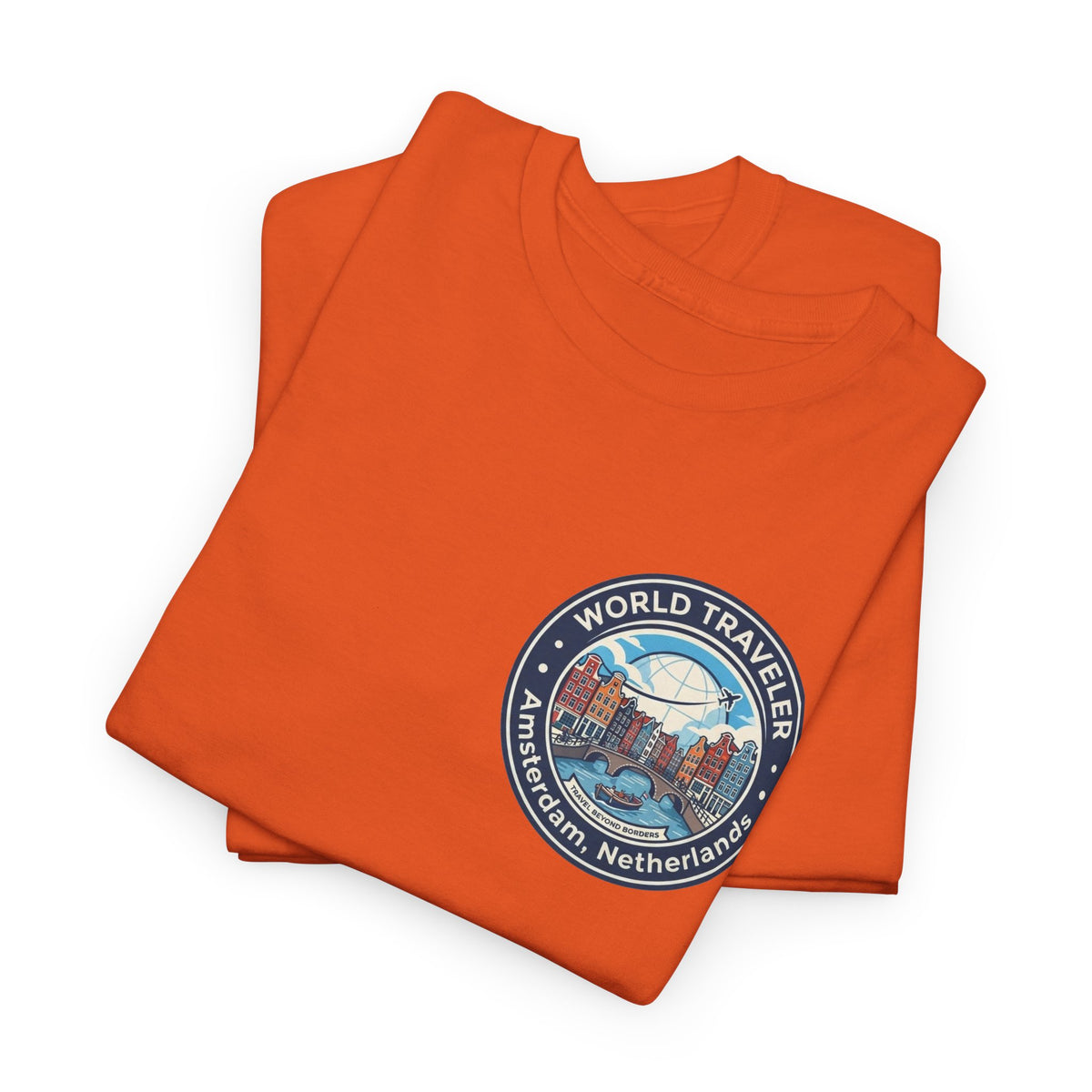 Amsterdam World Traveler Unisex Heavy Cotton Tee