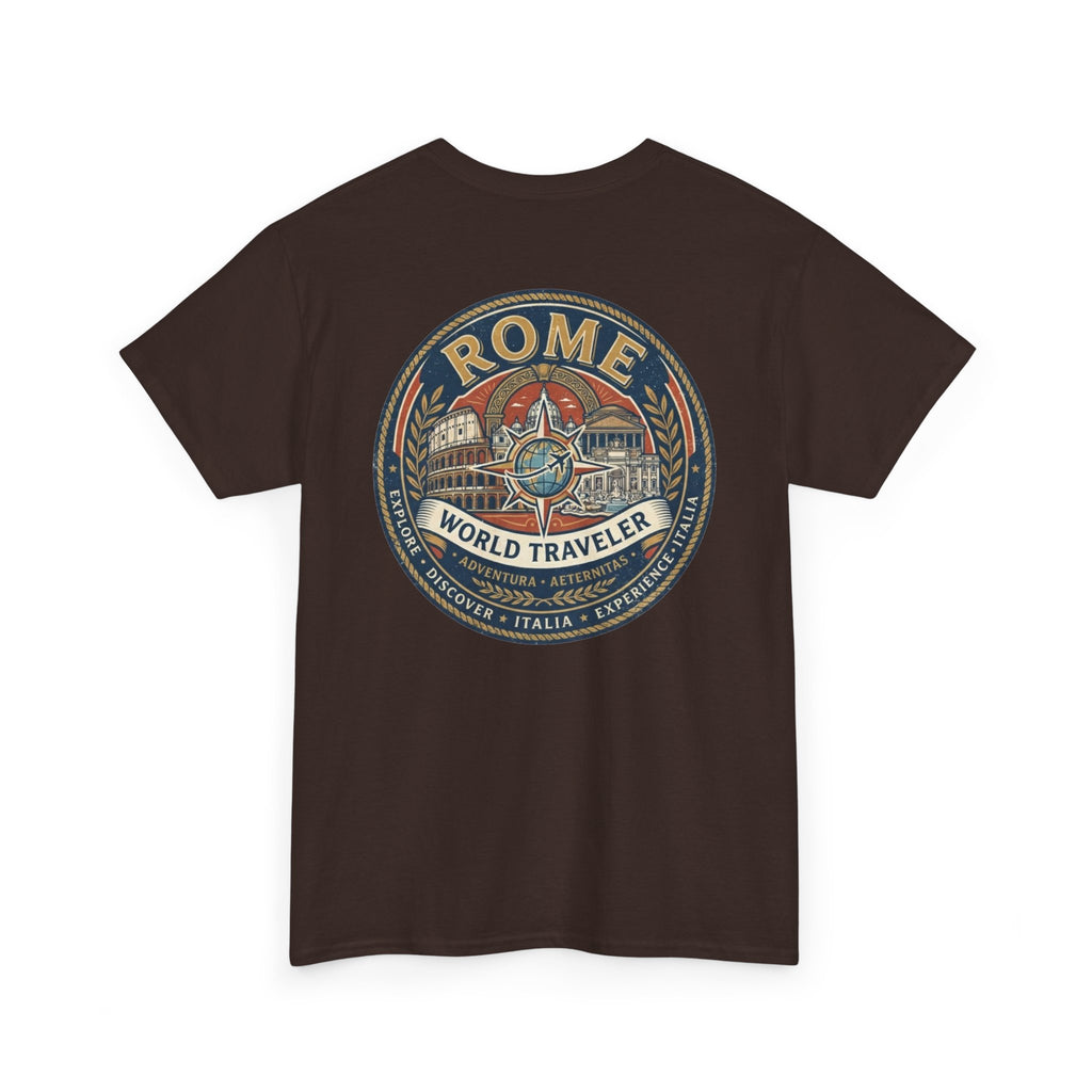 Rome, Italy World Traveler Unisex Heavy Cotton Tee