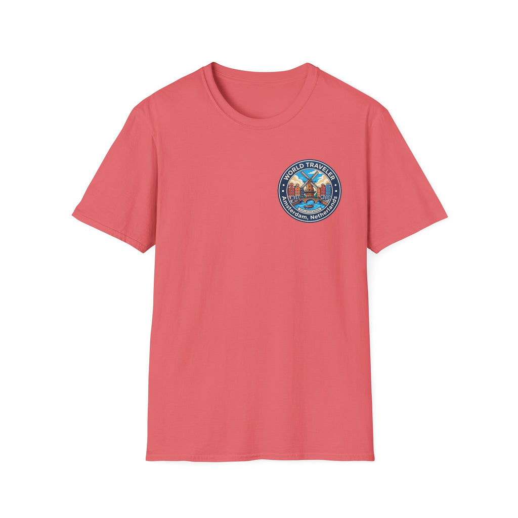 Amsterdam World Traveler Unisex Softstyle T-Shirt