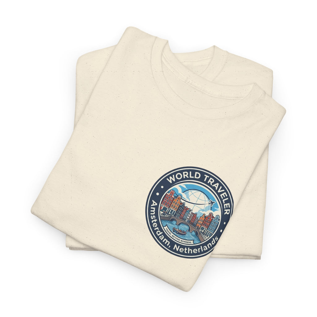 Amsterdam World Traveler Unisex Heavy Cotton Tee