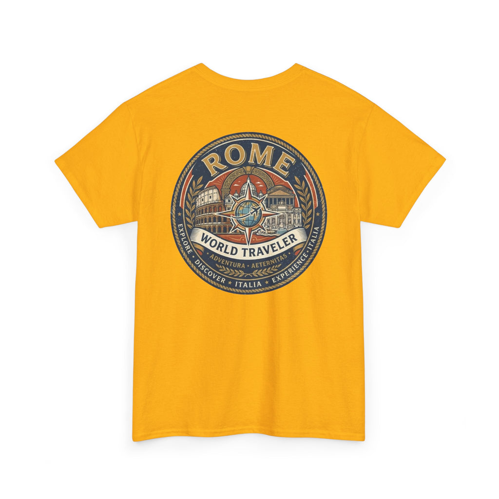 Rome, Italy World Traveler Unisex Heavy Cotton Tee