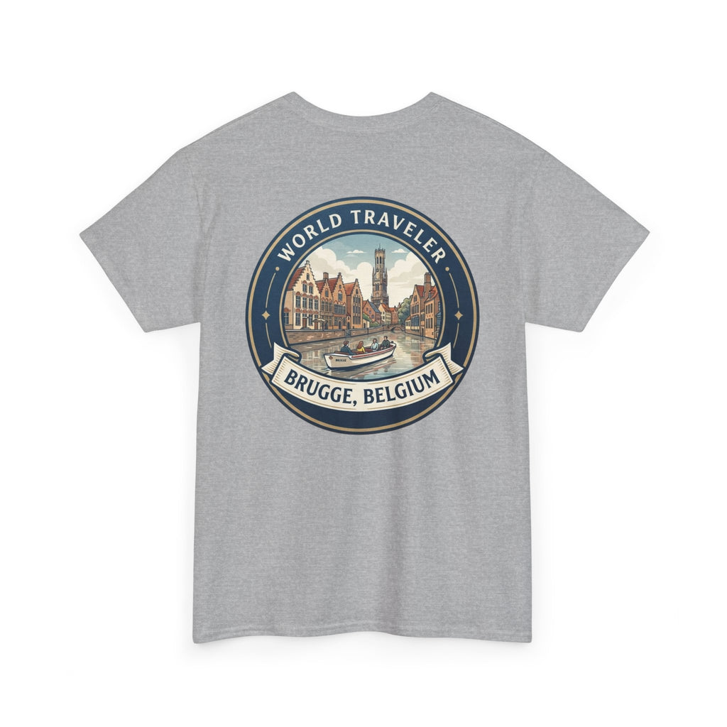 Brugge, Belgium World Traveler Unisex Heavy Cotton Tee
