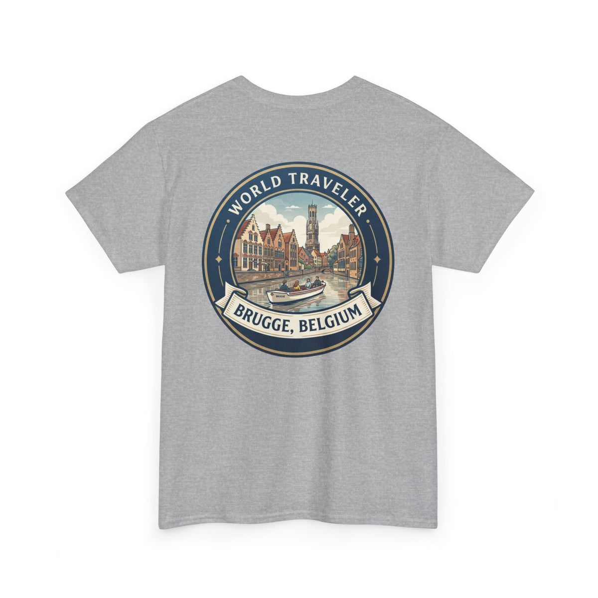 Brugge, Belgium World Traveler Unisex Heavy Cotton Tee