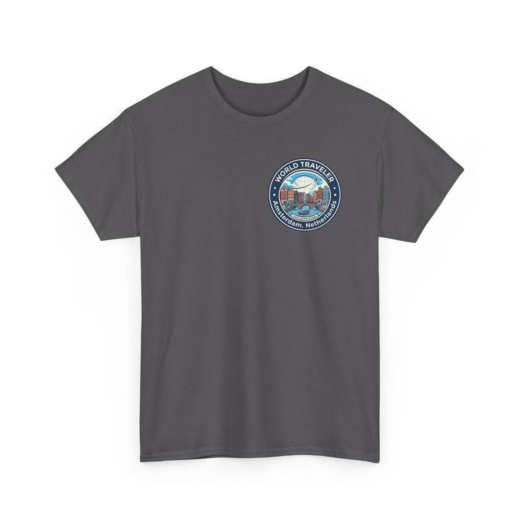 Amsterdam World Traveler Unisex Heavy Cotton Tee