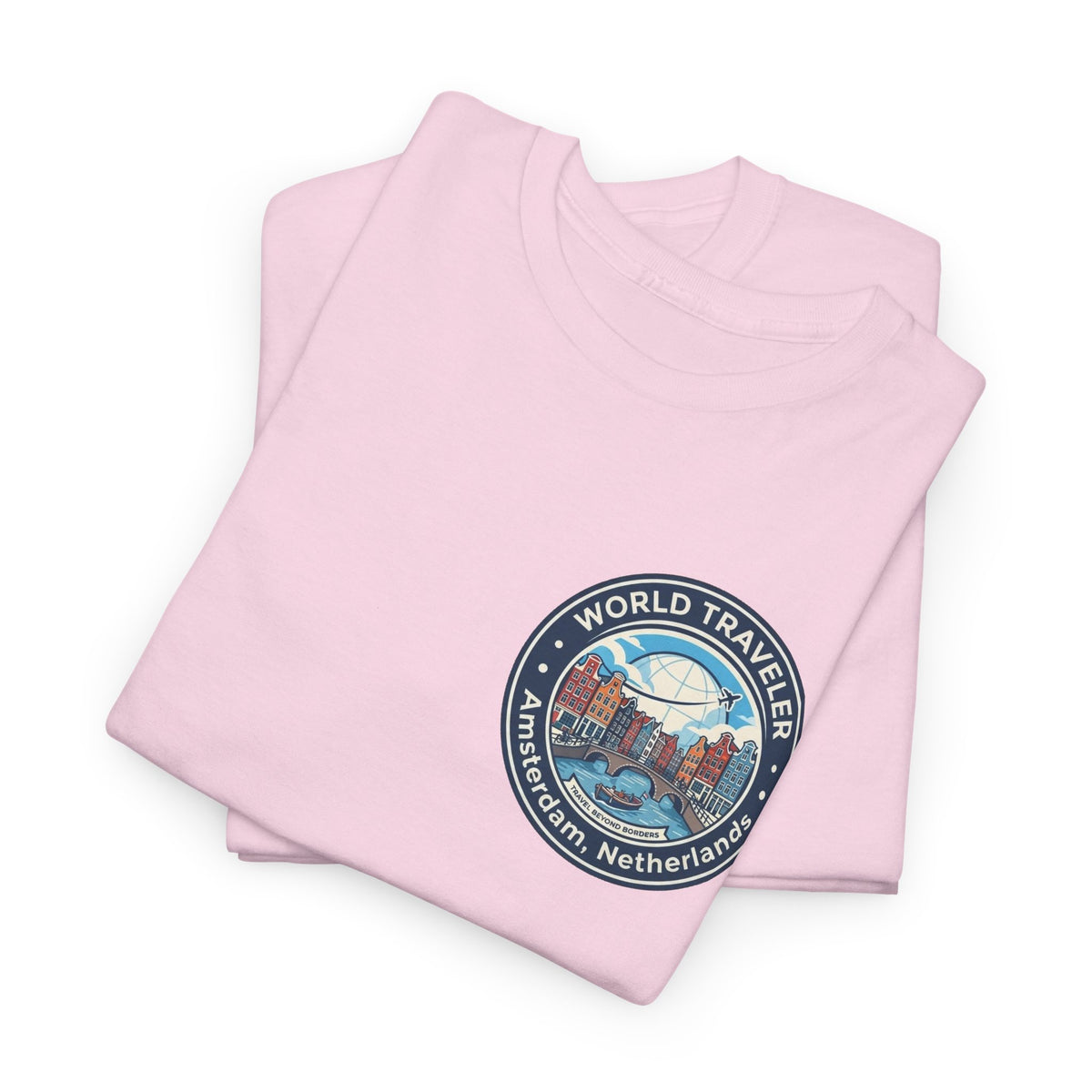 Amsterdam World Traveler Unisex Heavy Cotton Tee