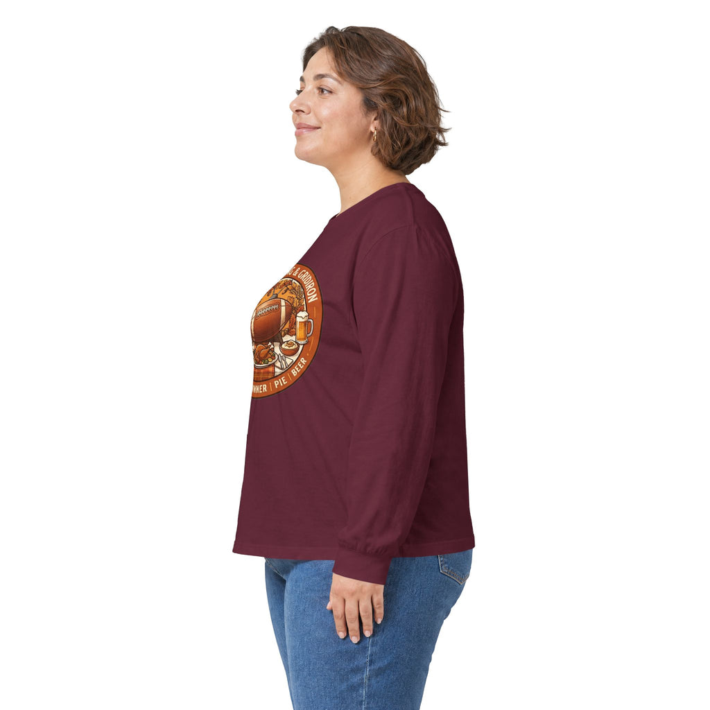 Thanksgiving Football Unisex Ultra Cotton Long Sleeve Tee