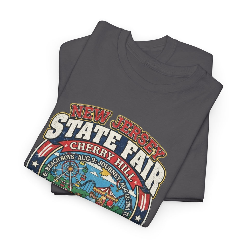 Nj State Fair 1986 vintage graphic Unisex Heavy Cotton Tee