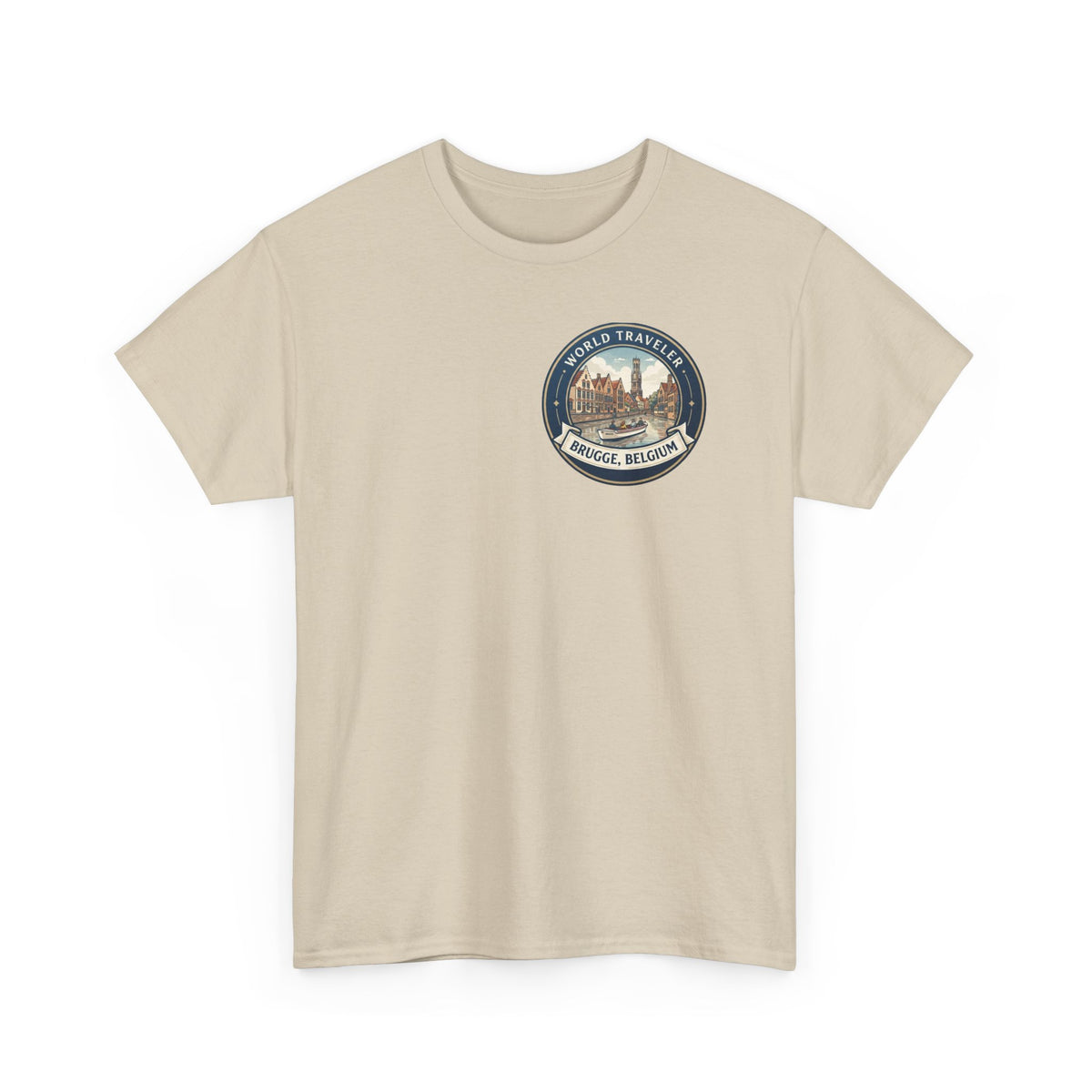 Brugge, Belgium World Traveler Unisex Heavy Cotton Tee