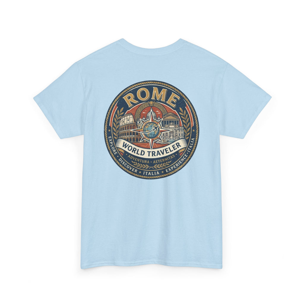 Rome, Italy World Traveler Unisex Heavy Cotton Tee