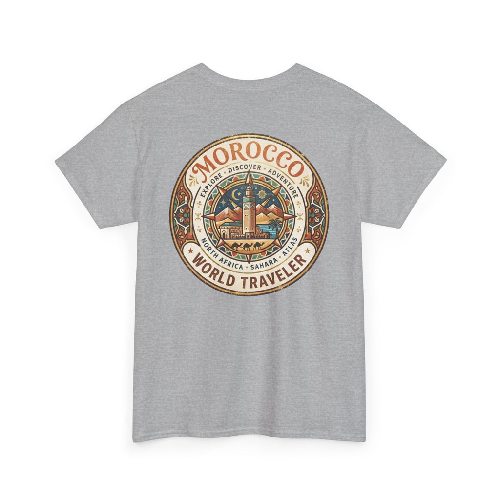 Morocco World Traveler Unisex Heavy Cotton Tee