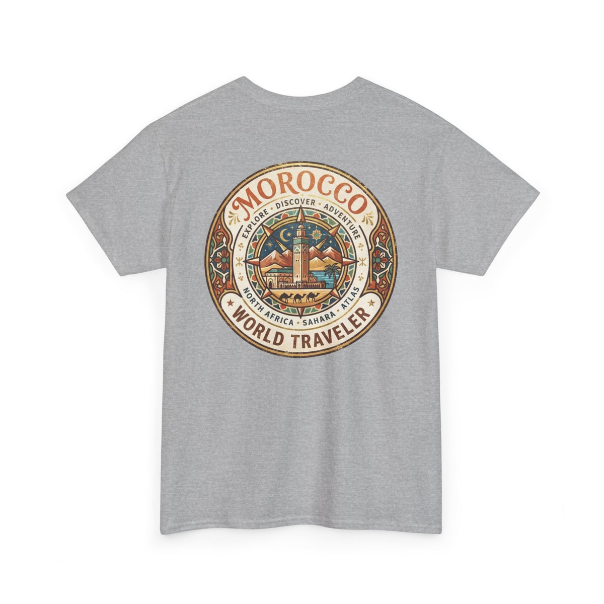 Morocco World Traveler Unisex Heavy Cotton Tee