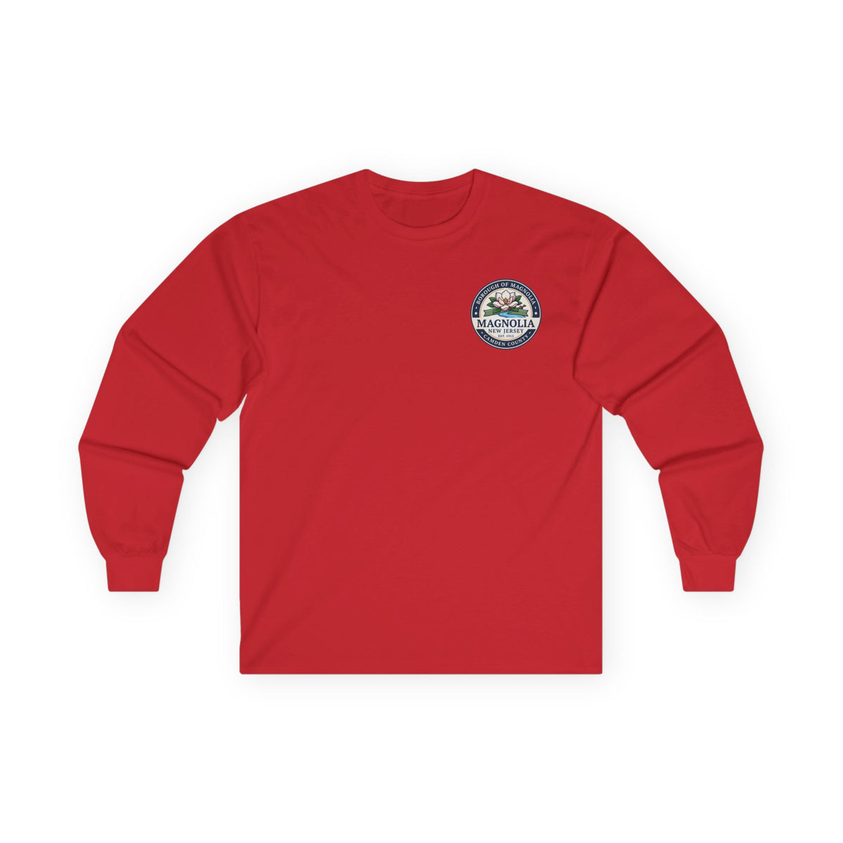 Magnolia, NJ Front and Back Logo Long Sleeve Tee Unisex Ultra Cotton