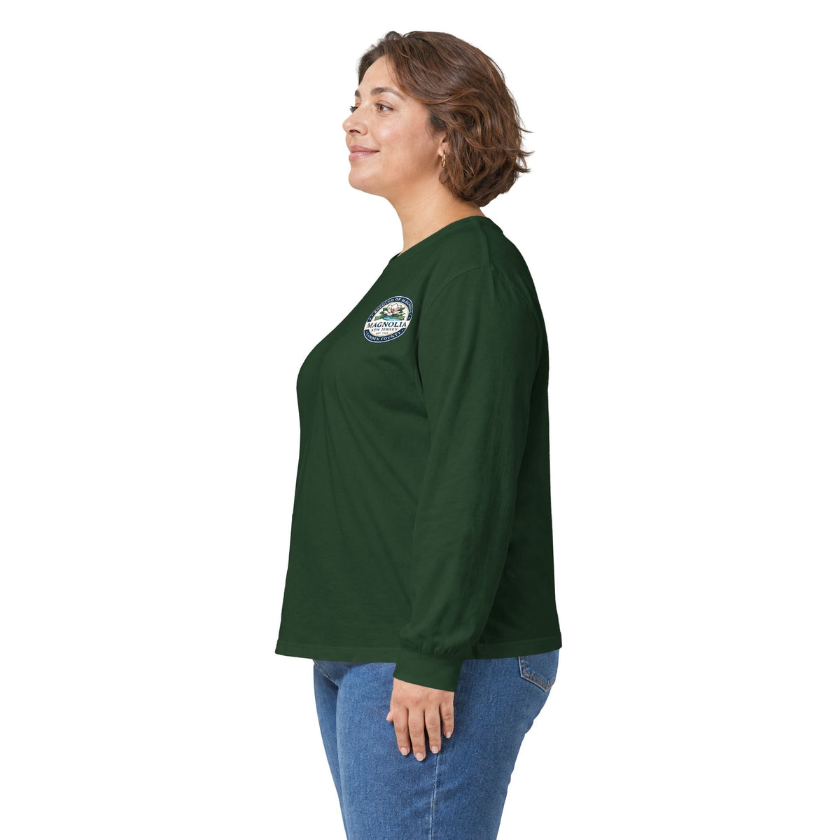Magnolia, NJ Front and Back Logo Long Sleeve Tee Unisex Ultra Cotton